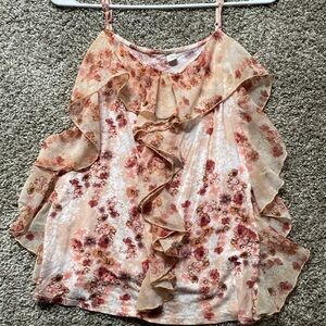 Pink floral top